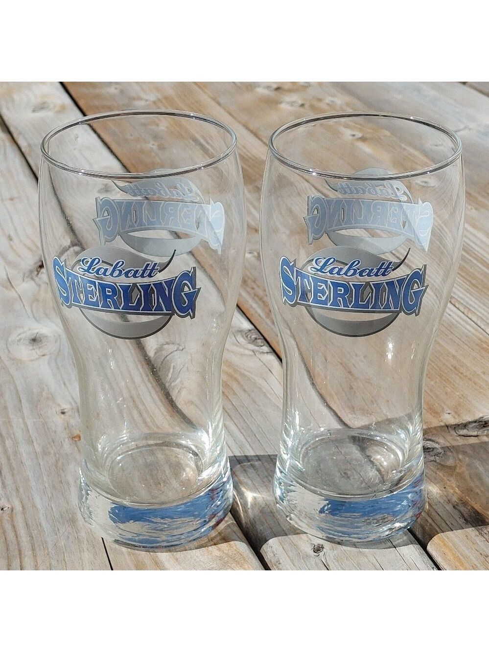 Labatt Sterling Beer Glass Pair